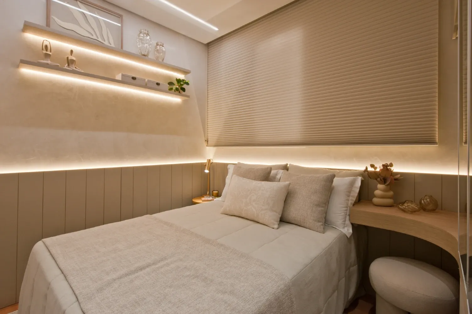 Quarto de casal do decorado